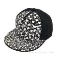 Flashing print snapback hat